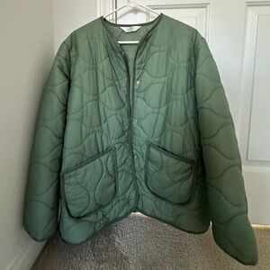 H&M Kids Olive Quilted Jacket